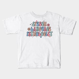 Speech Pathologist Vintage Retro SLP Kids T-Shirt